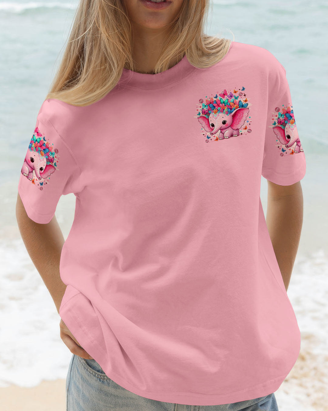 WHISPER WORDS OF WISDOM LET IT BE ELEPHANT ALL OVER PRINT  - TLTR2407251