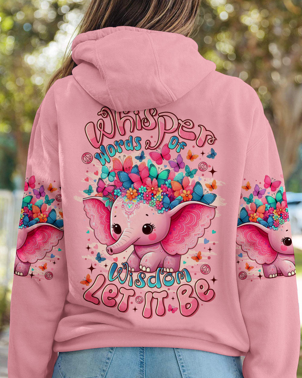 WHISPER WORDS OF WISDOM LET IT BE ELEPHANT ALL OVER PRINT  - TLTR2407251