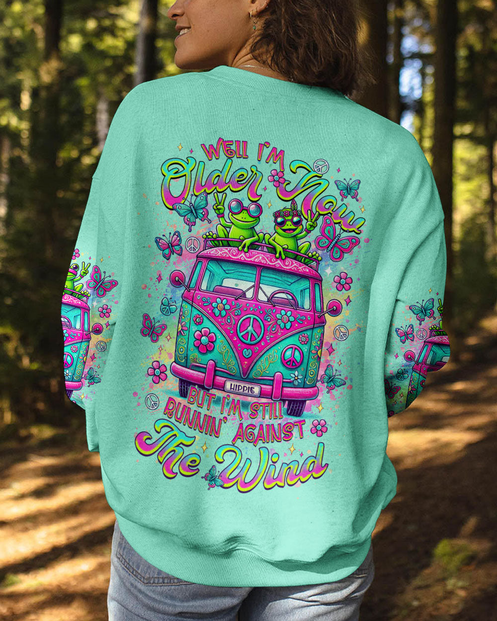RUNNING AGAINST THE WIND BUS FROG ALL OVER PRINT - TLTR2412245