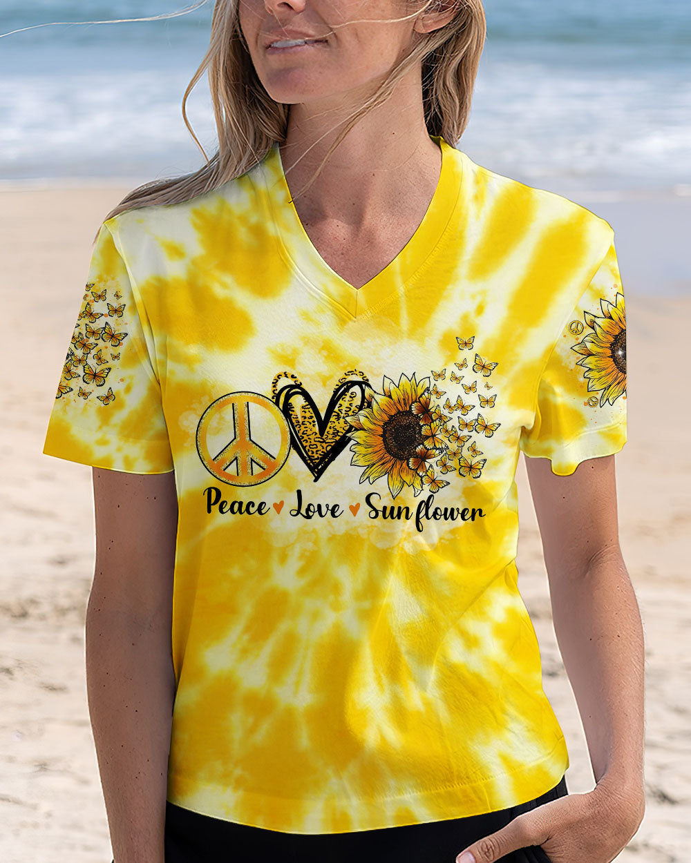 WHISPER WORDS OF WISDOM SUNFLOWER BUTTERFLY ALL OVER PRINT - TLTR2502254