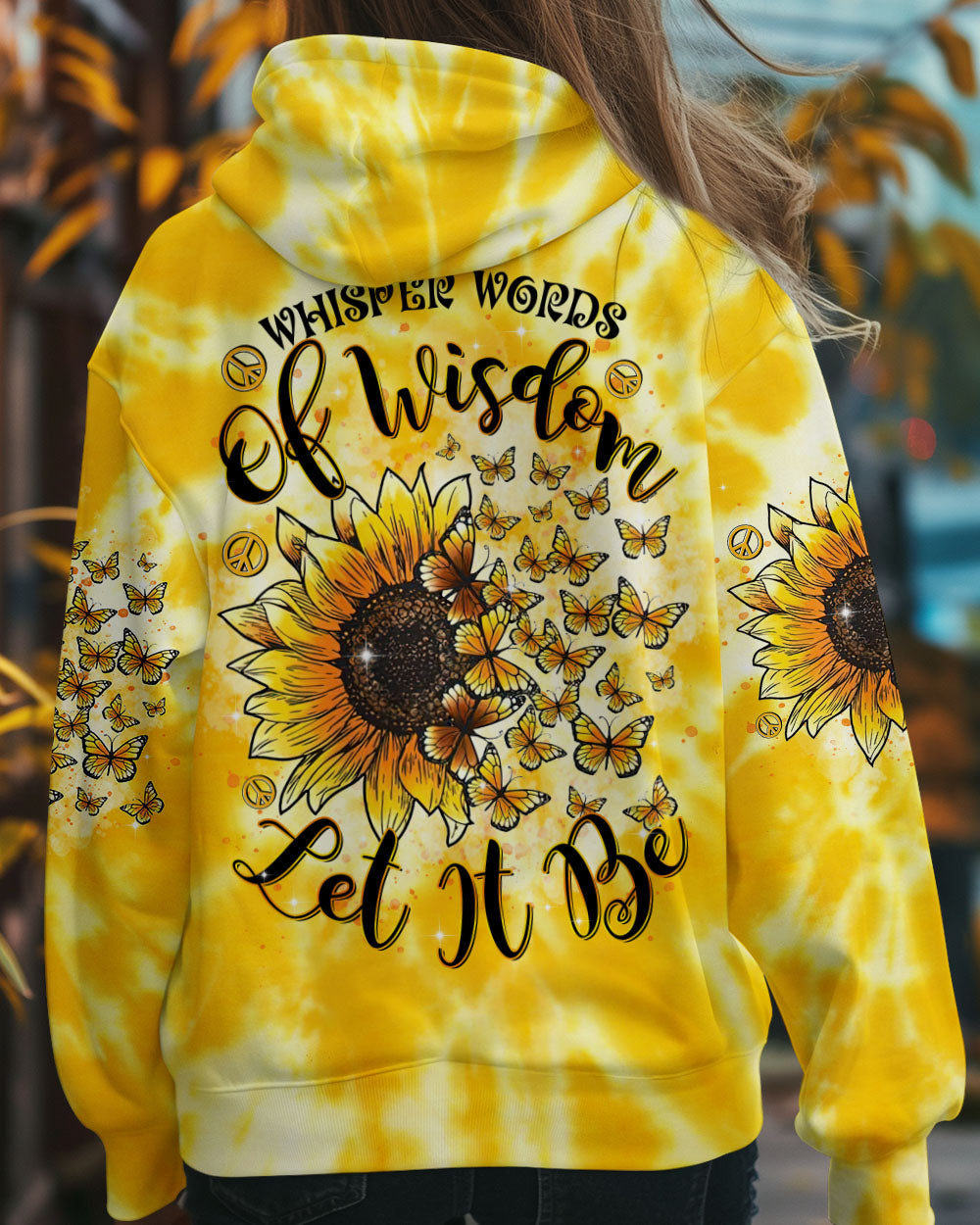 WHISPER WORDS OF WISDOM SUNFLOWER BUTTERFLY ALL OVER PRINT - TLTR2502254
