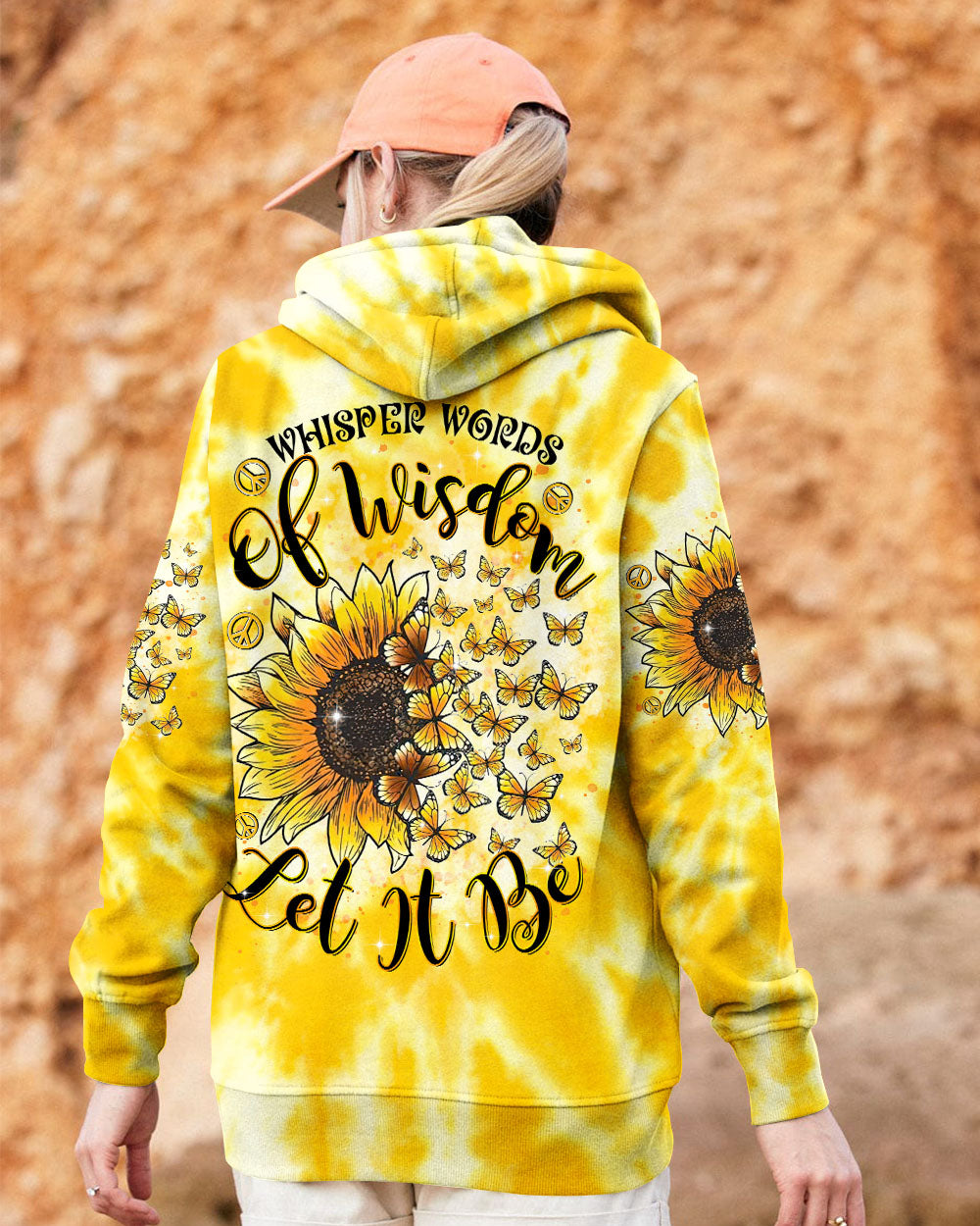WHISPER WORDS OF WISDOM SUNFLOWER BUTTERFLY ALL OVER PRINT - TLTR2502254