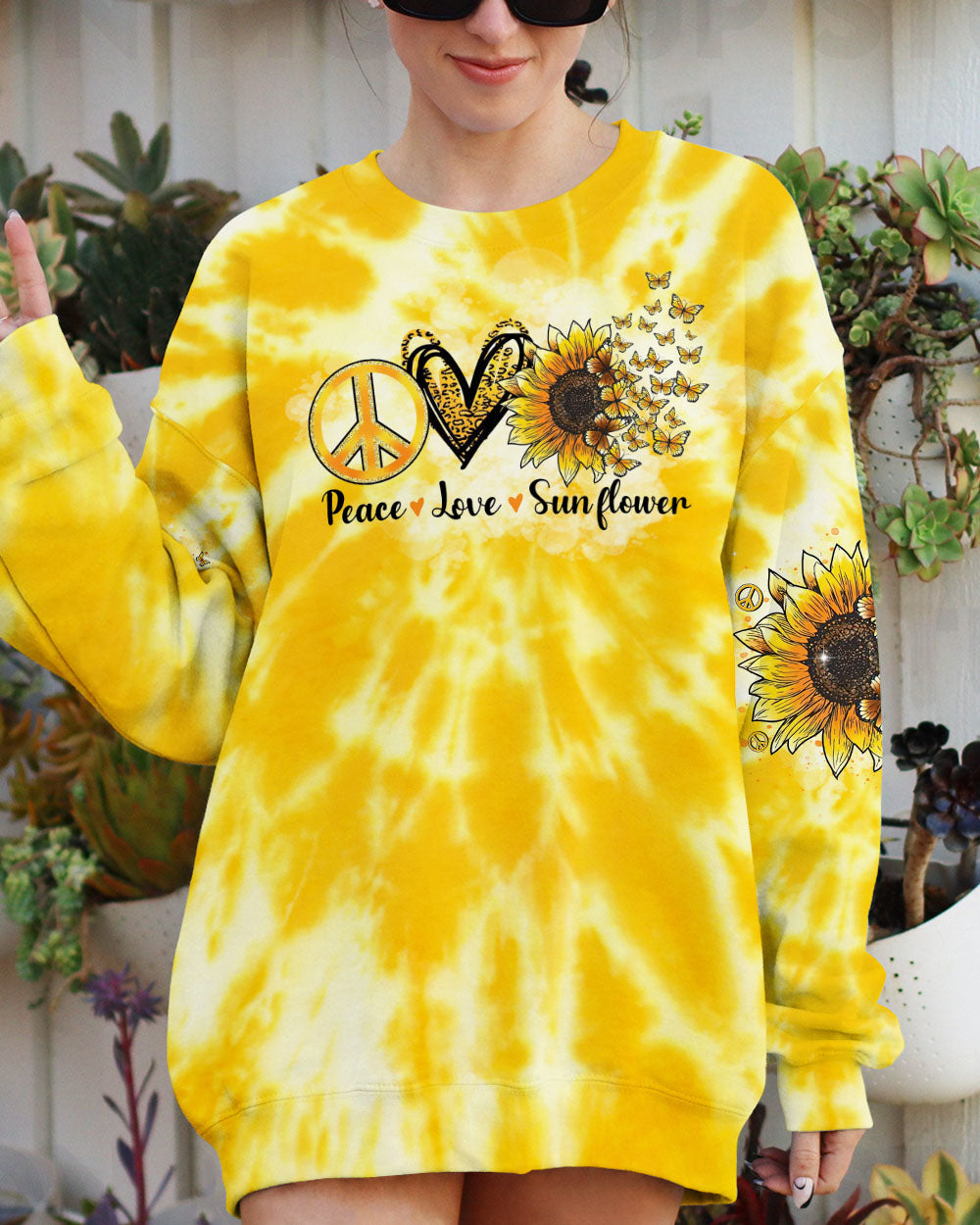 WHISPER WORDS OF WISDOM SUNFLOWER BUTTERFLY ALL OVER PRINT - TLTR2502254