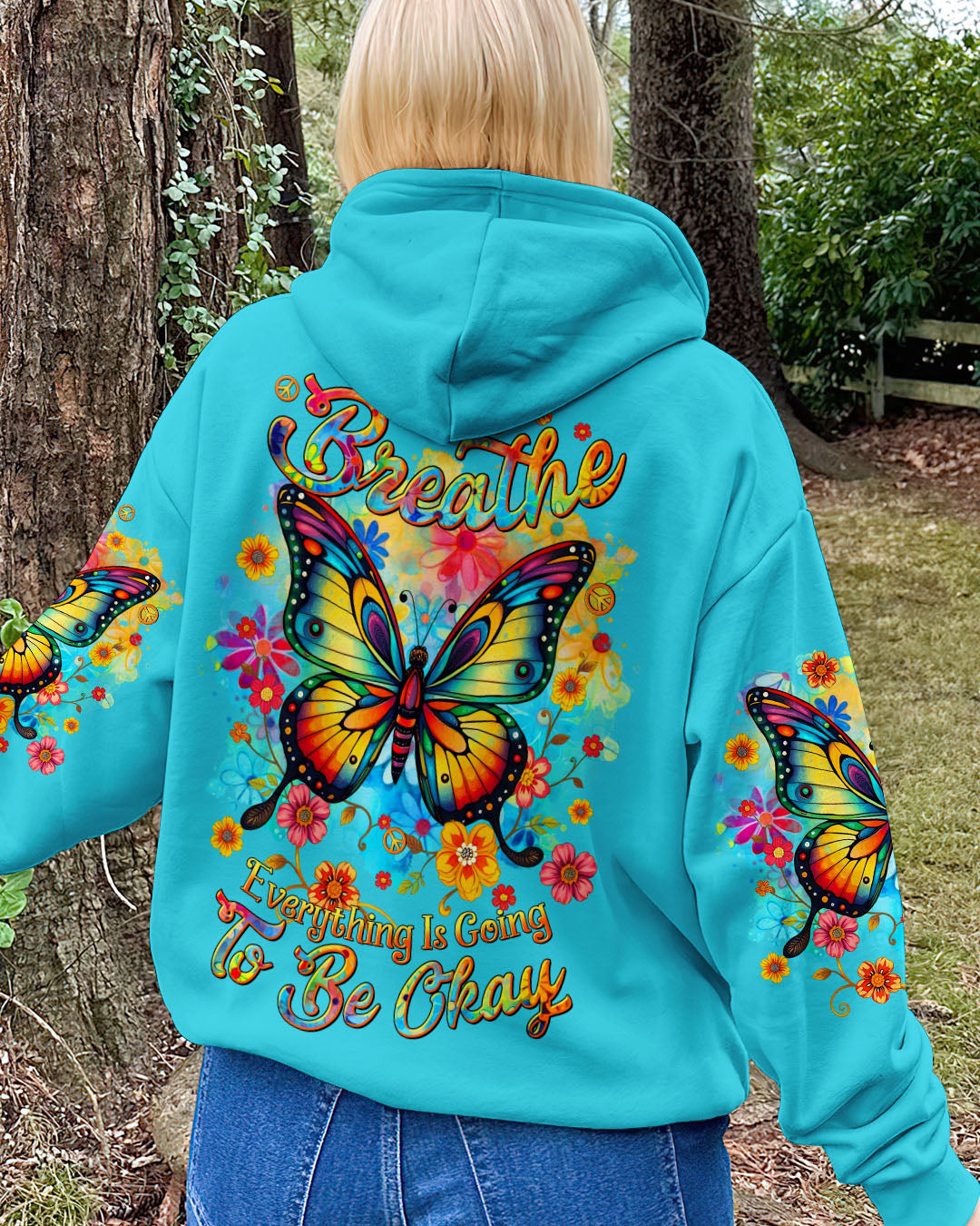 JUST BREATHE BUTTERFLY ALL OVER PRINT - TLTR2503253