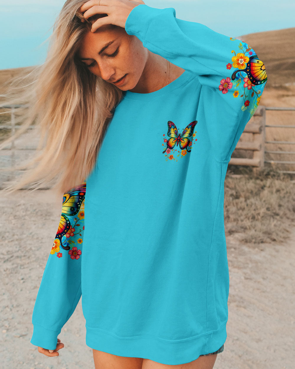 JUST BREATHE BUTTERFLY ALL OVER PRINT - TLTR2503253