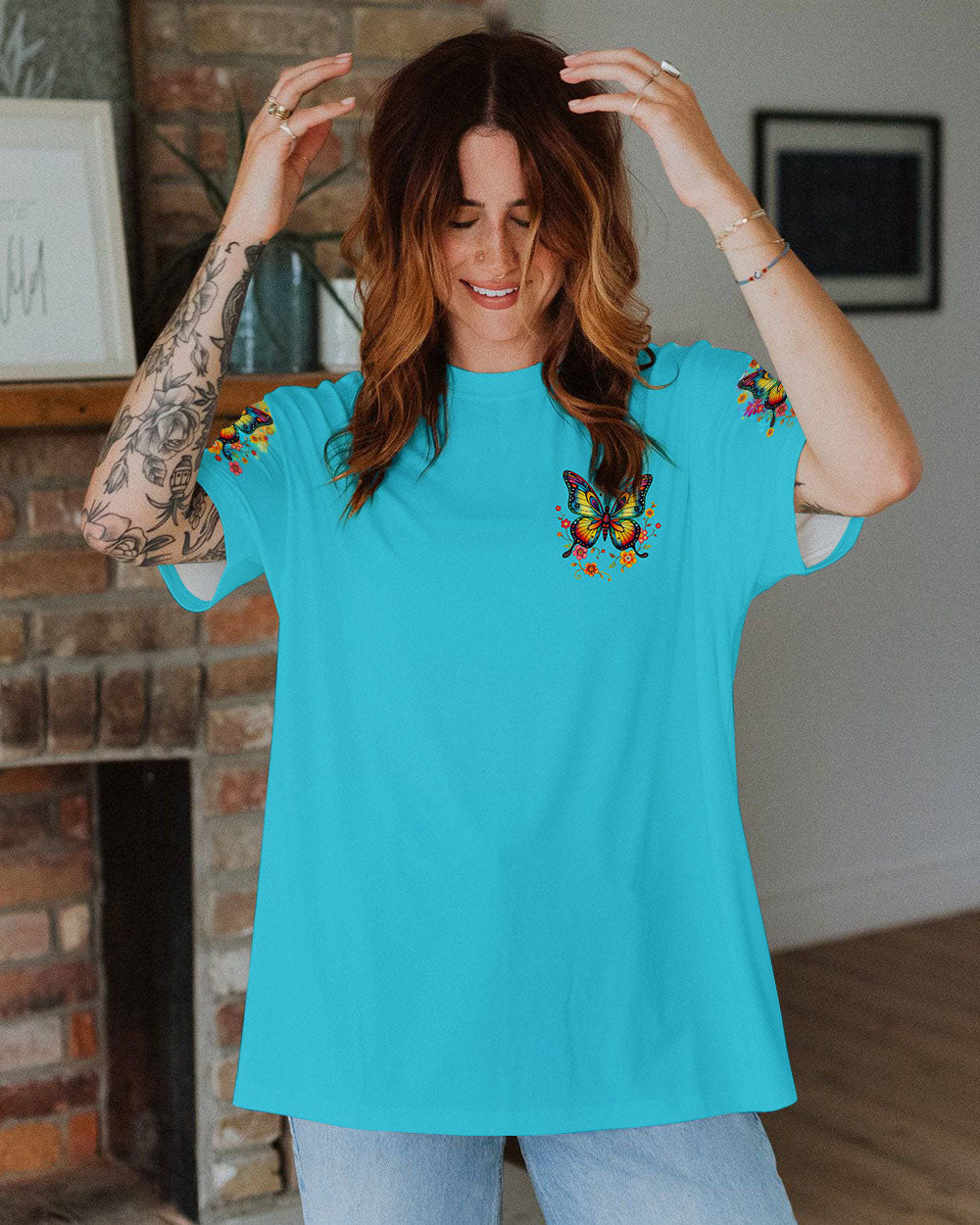 JUST BREATHE BUTTERFLY ALL OVER PRINT - TLTR2503253