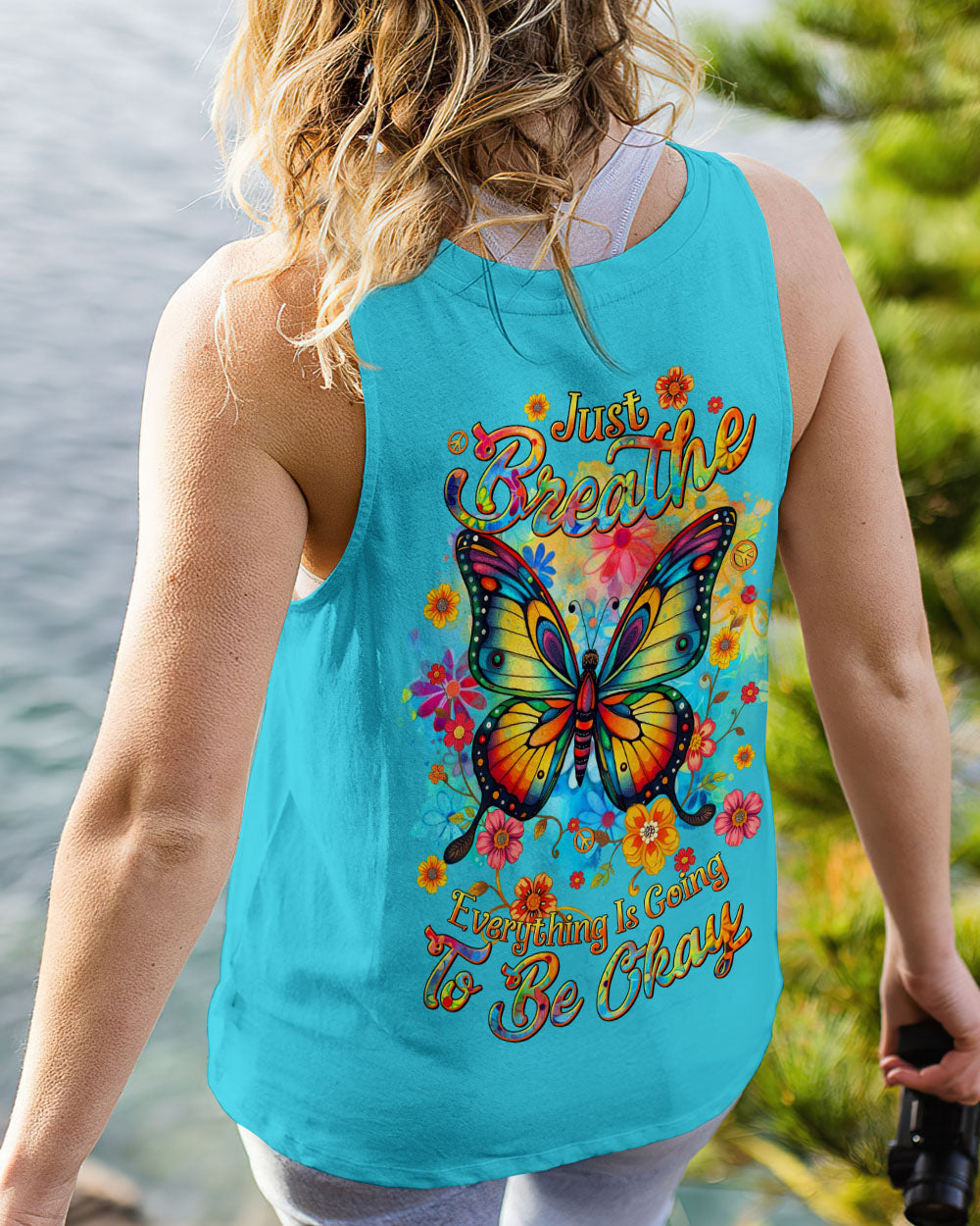 JUST BREATHE BUTTERFLY ALL OVER PRINT - TLTR2503253