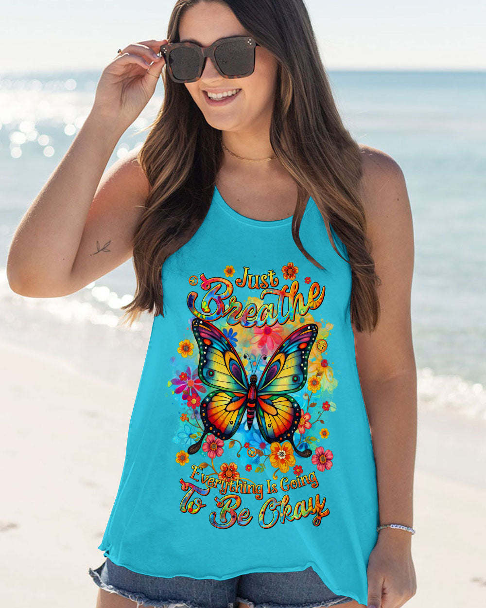JUST BREATHE BUTTERFLY ALL OVER PRINT - TLTR2503253