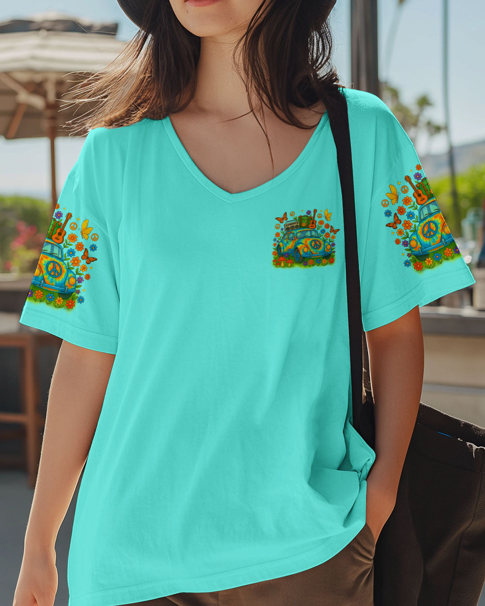 JUST A GIRL WITH A GYPSY SOUL CAR TIE DYE ALL OVER PRINT - TLTR2504251