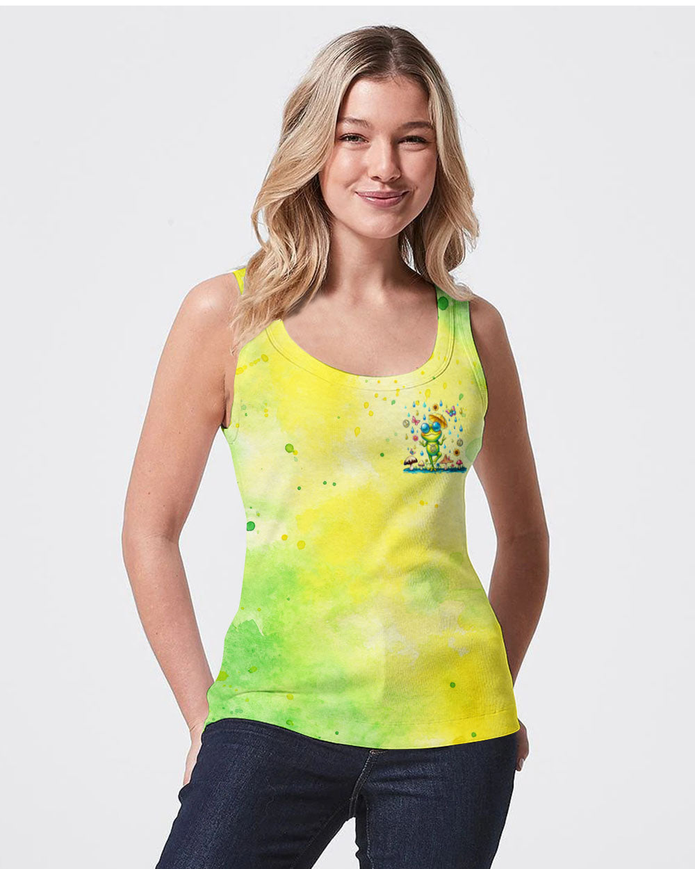 AFTER GOD MADE ME HE SAID TADA FROG ALL OVER PRINT - TLTR2506245