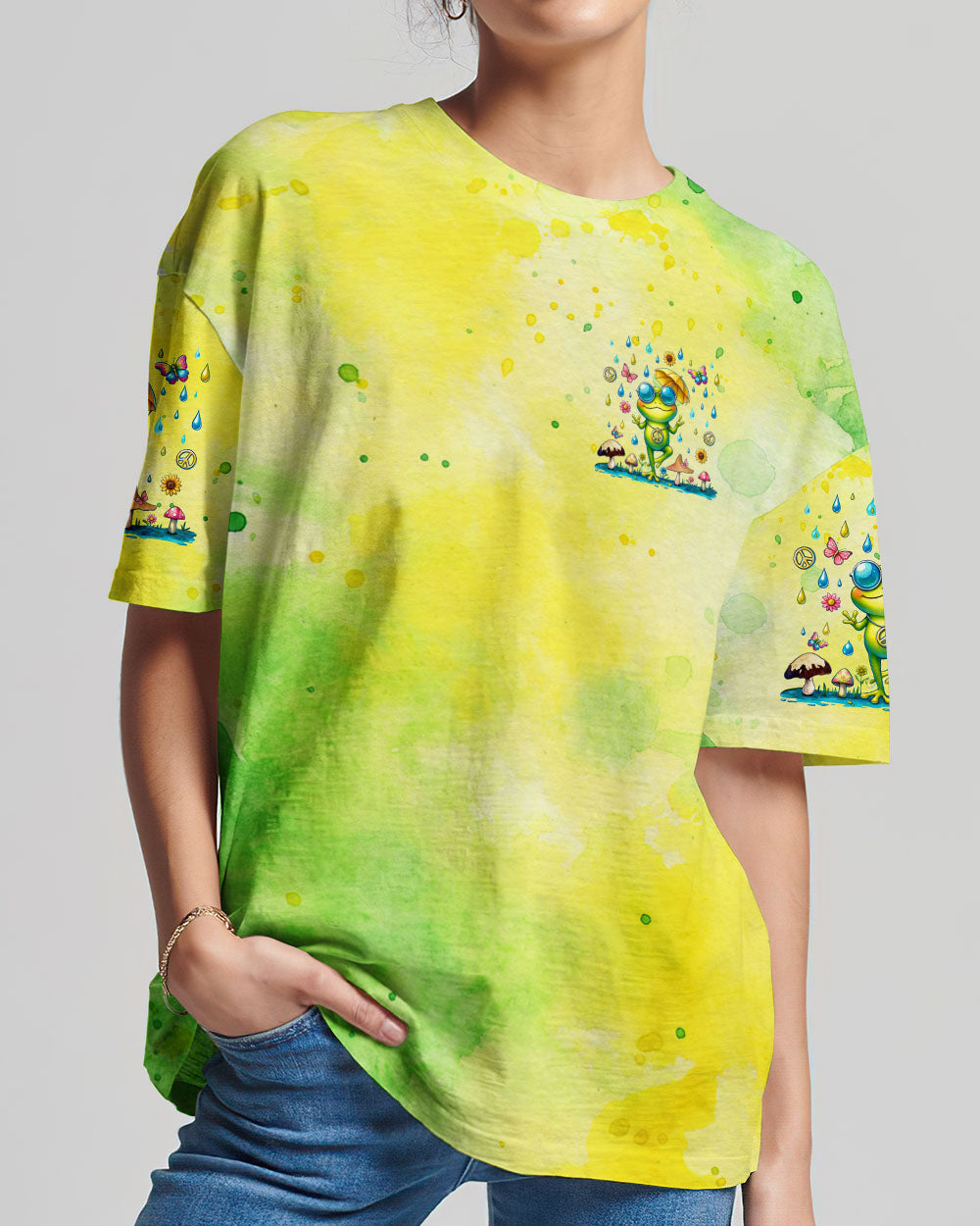 AFTER GOD MADE ME HE SAID TADA FROG ALL OVER PRINT - TLTR2506245