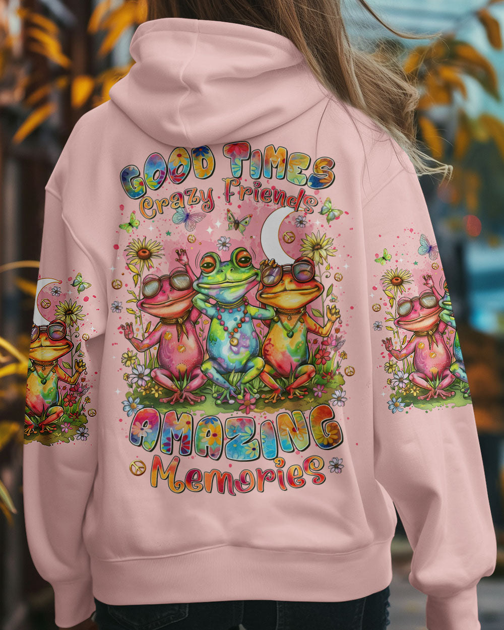 GOOD TIMES CRAZY FRIEND FROG ALL OVER PRINT  - TLTR2510244