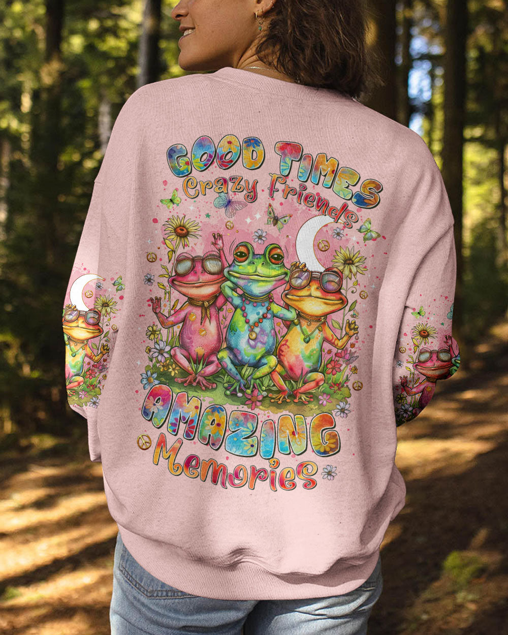 GOOD TIMES CRAZY FRIEND FROG ALL OVER PRINT  - TLTR2510244