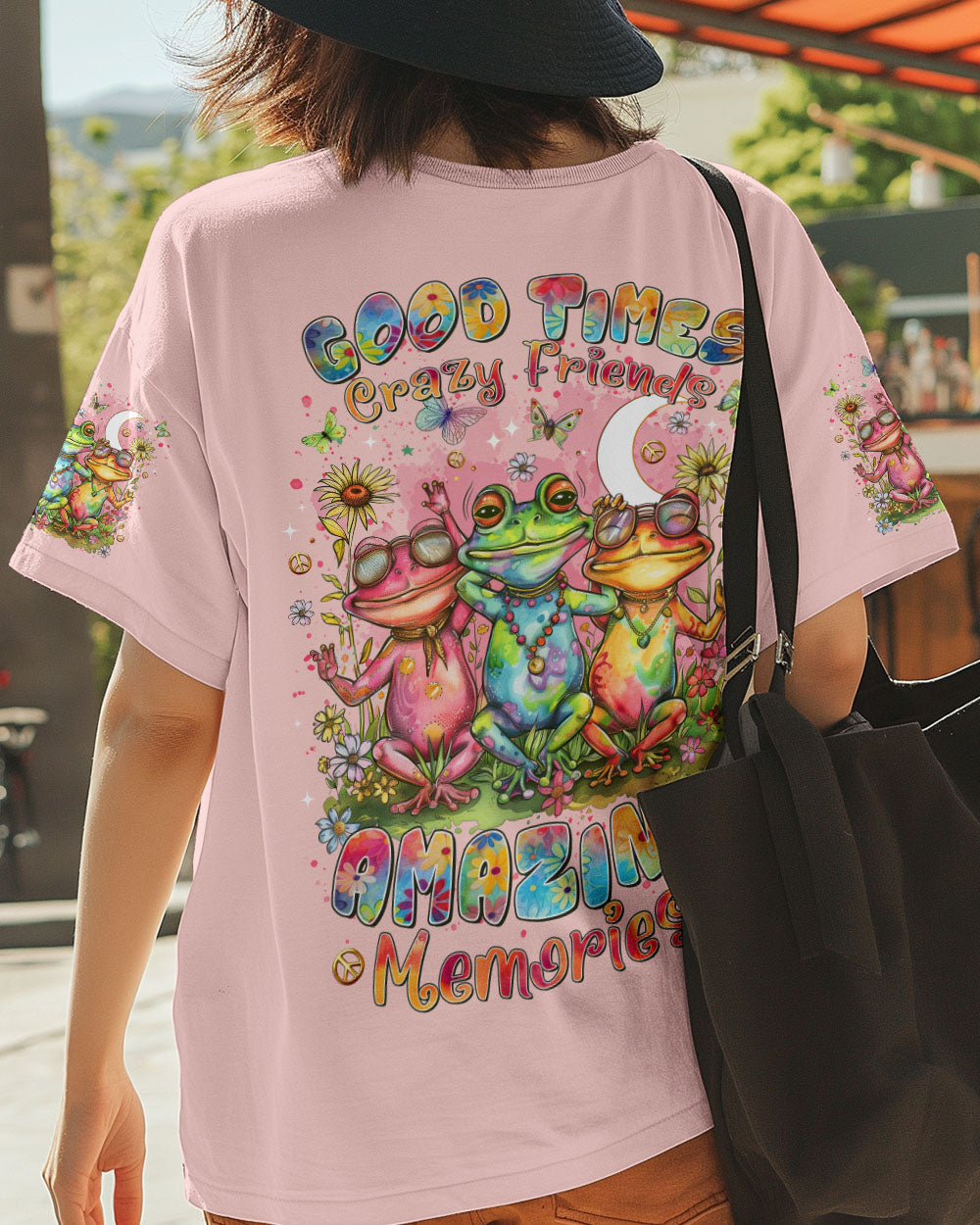 GOOD TIMES CRAZY FRIEND FROG ALL OVER PRINT  - TLTR2510244