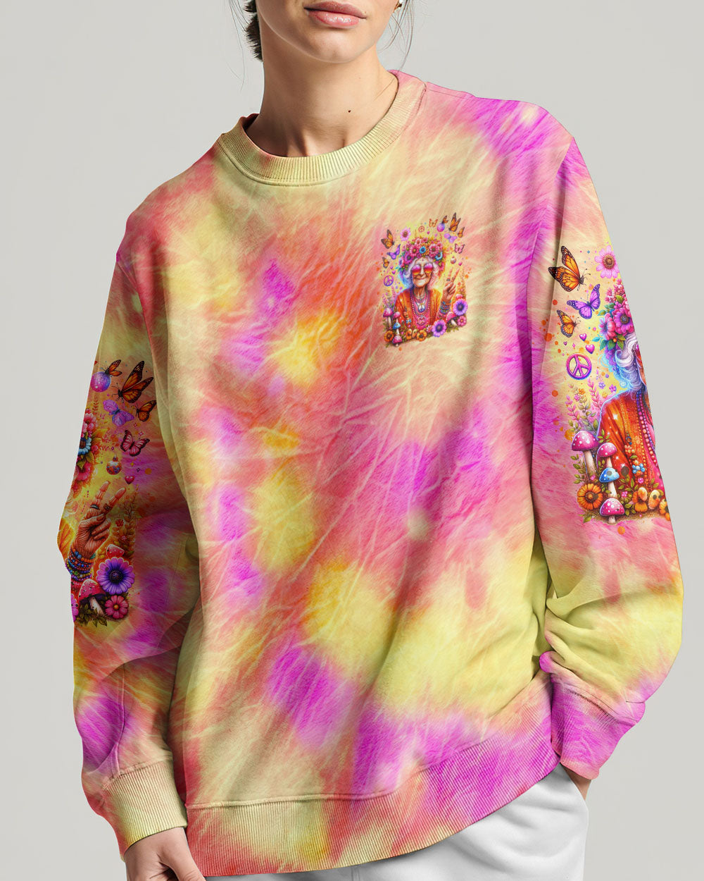 ASSUMING I'M JUST AN OLD LADY TIE DYE ALL OVER PRINT - TLTR2601243