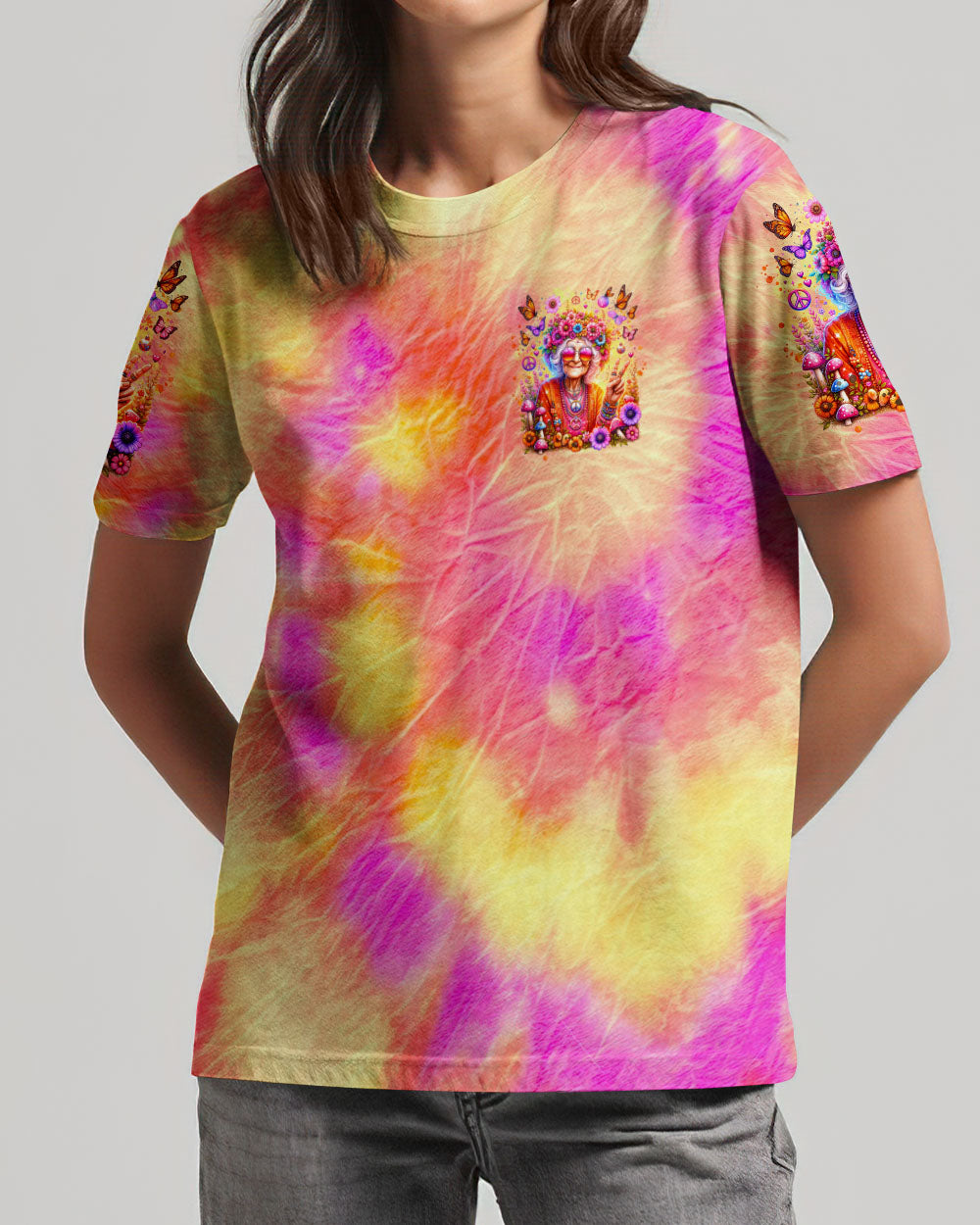 ASSUMING I'M JUST AN OLD LADY TIE DYE ALL OVER PRINT - TLTR2601243