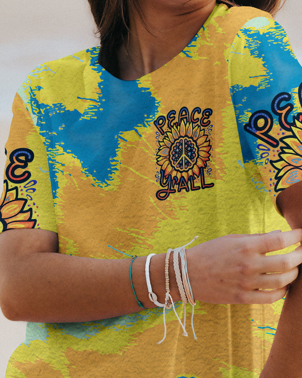 PEACE Y'ALL TIE DYE ALL OVER PRINT - TLTR2605233
