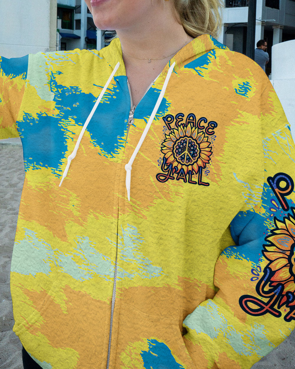 PEACE Y'ALL TIE DYE ALL OVER PRINT - TLTR2605233
