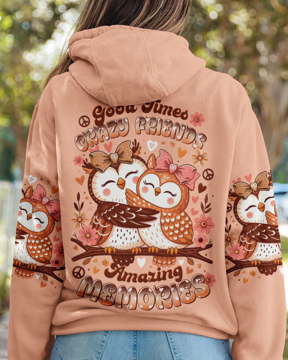 GOOD TIMES CRAZY FRIEND OWL ALL OVER PRINT -  TLTR2606252