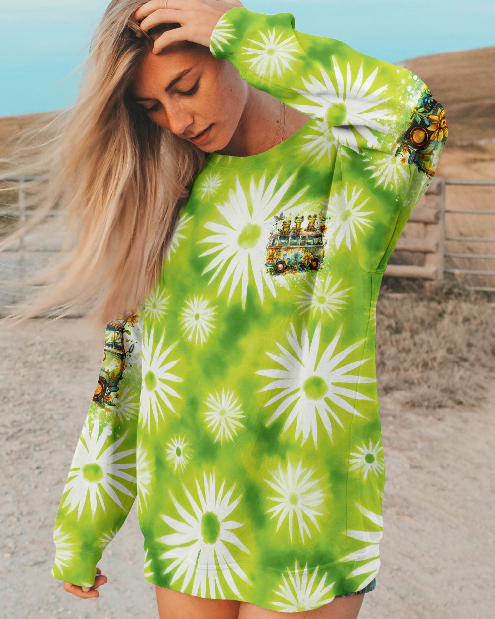 BE YOU THE WORLD WILL ADJUST FROG ALL OVER PRINT - TLTR2608242
