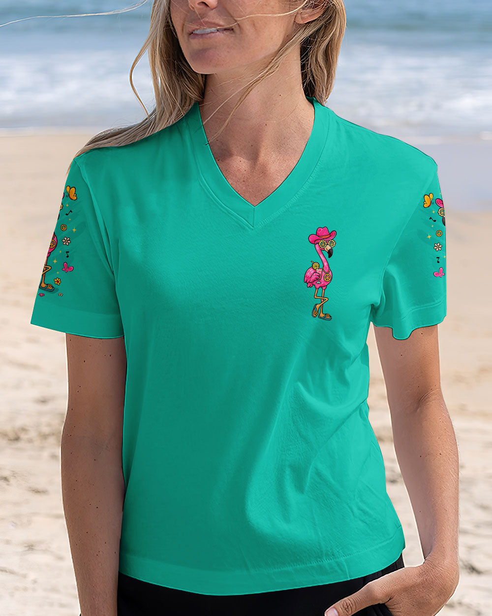 I'M JUST FANCY FLAMINGO ALL OVER PRINT   - TLTR2705251