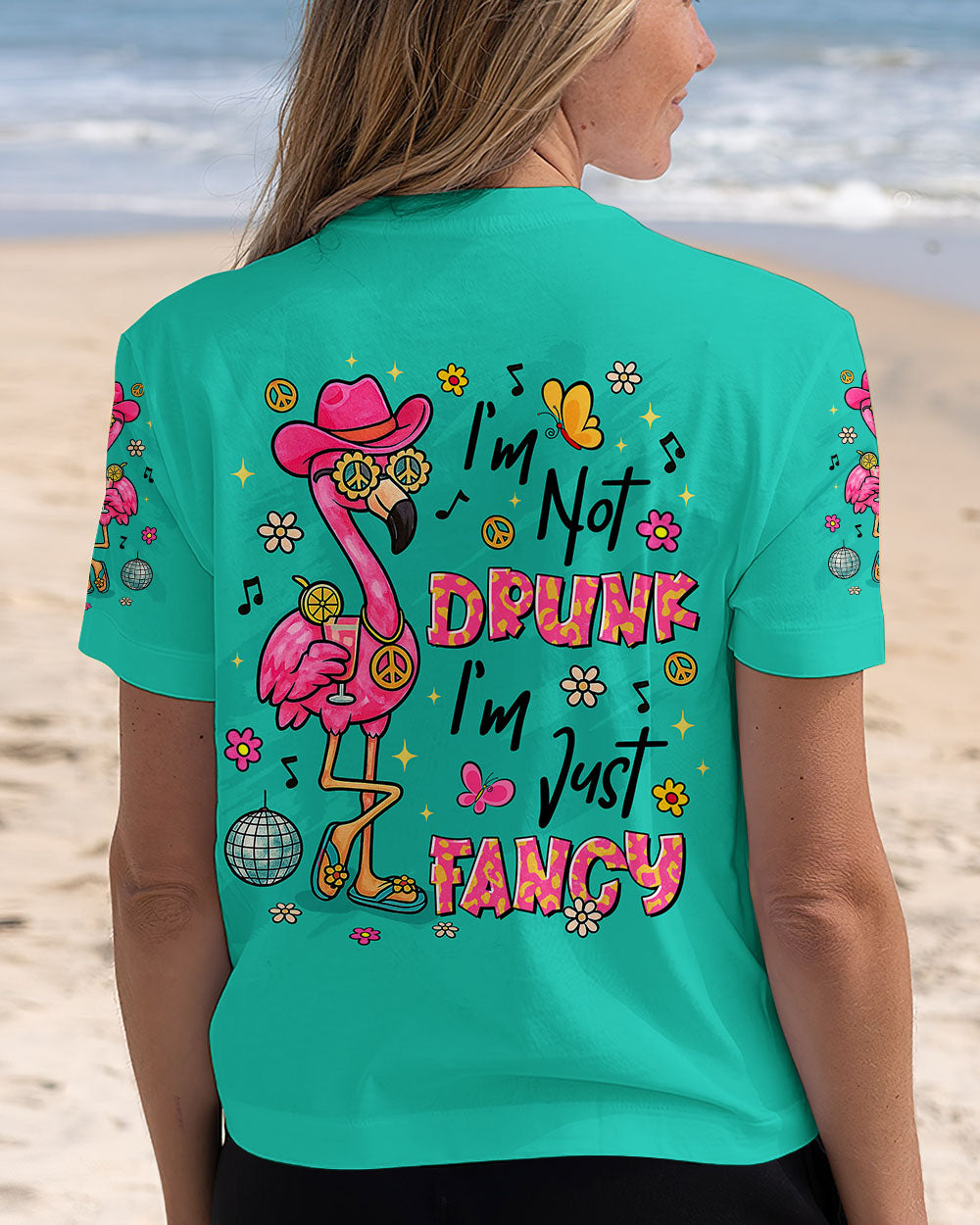 I'M JUST FANCY FLAMINGO ALL OVER PRINT   - TLTR2705251