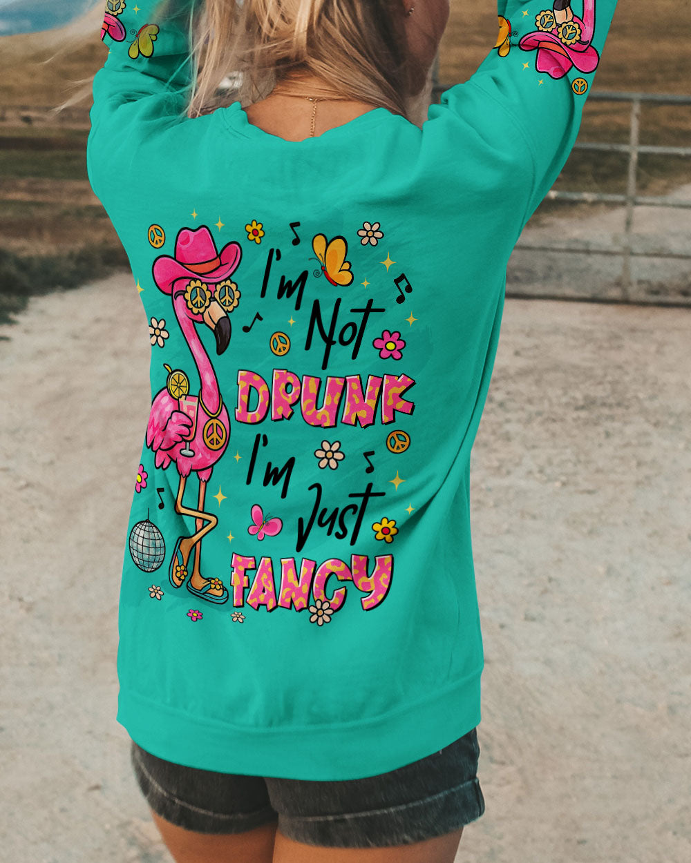 I'M JUST FANCY FLAMINGO ALL OVER PRINT   - TLTR2705251