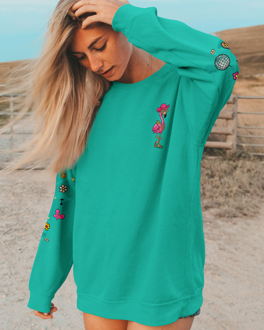 I'M JUST FANCY FLAMINGO ALL OVER PRINT   - TLTR2705251