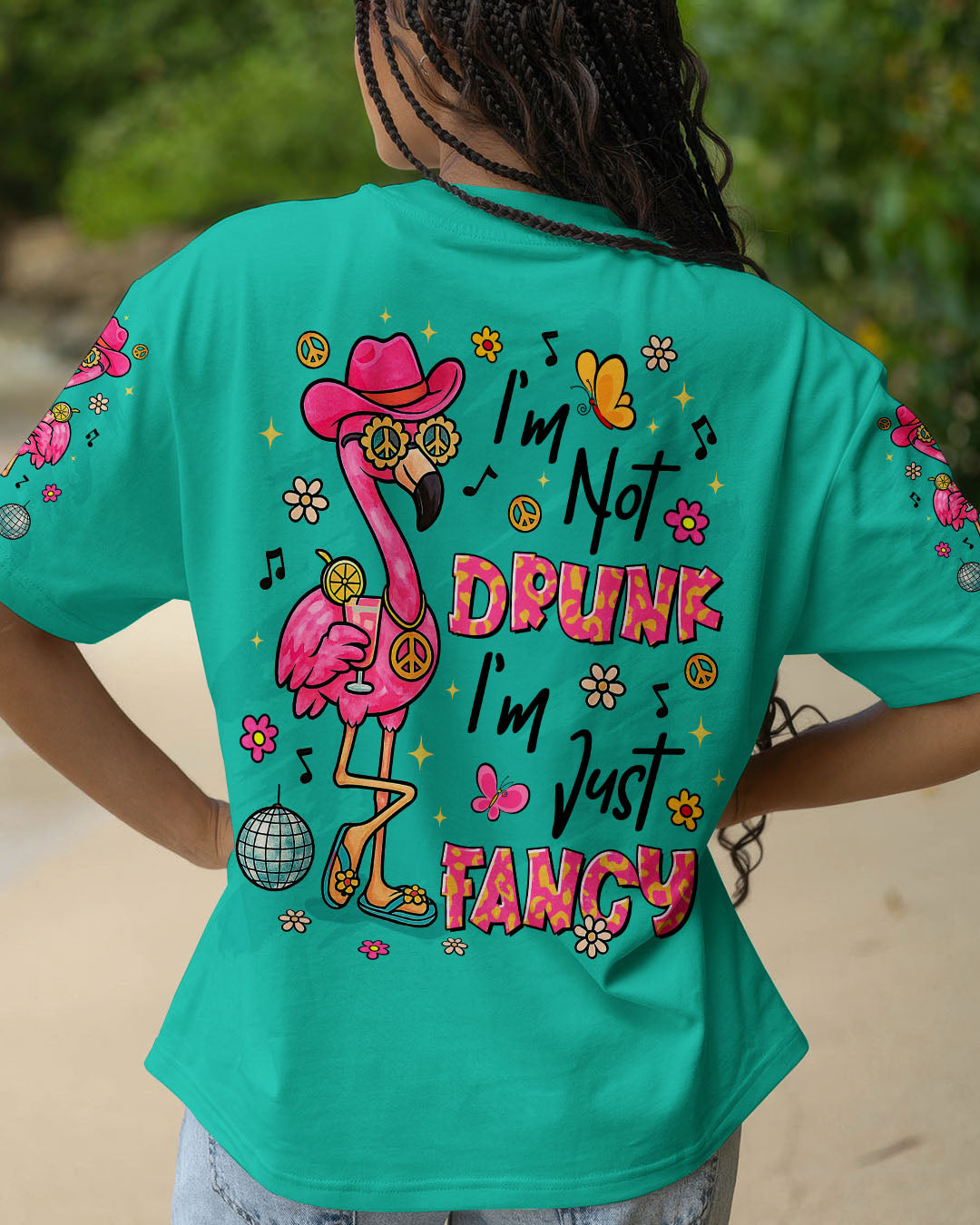 I'M JUST FANCY FLAMINGO ALL OVER PRINT   - TLTR2705251