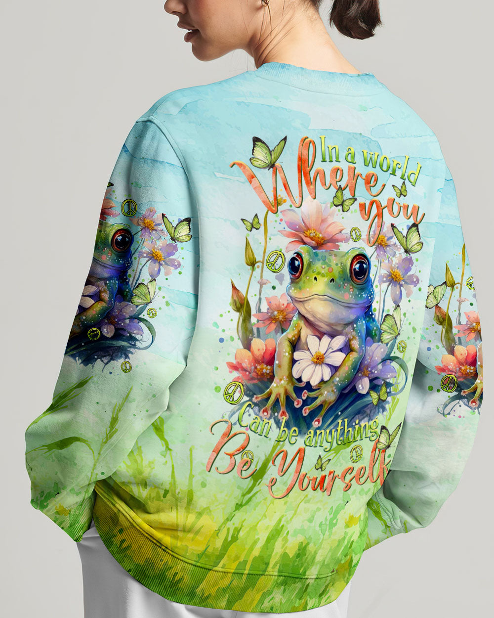 BE YOURSELF FROG ALL OVER PRINT - TLTR2802244