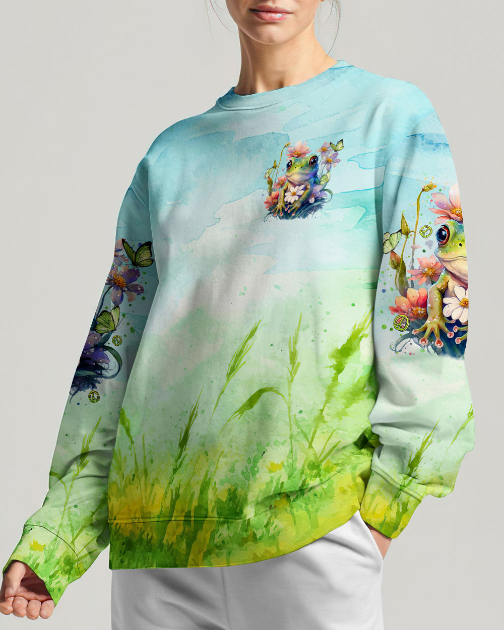 BE YOURSELF FROG ALL OVER PRINT - TLTR2802244