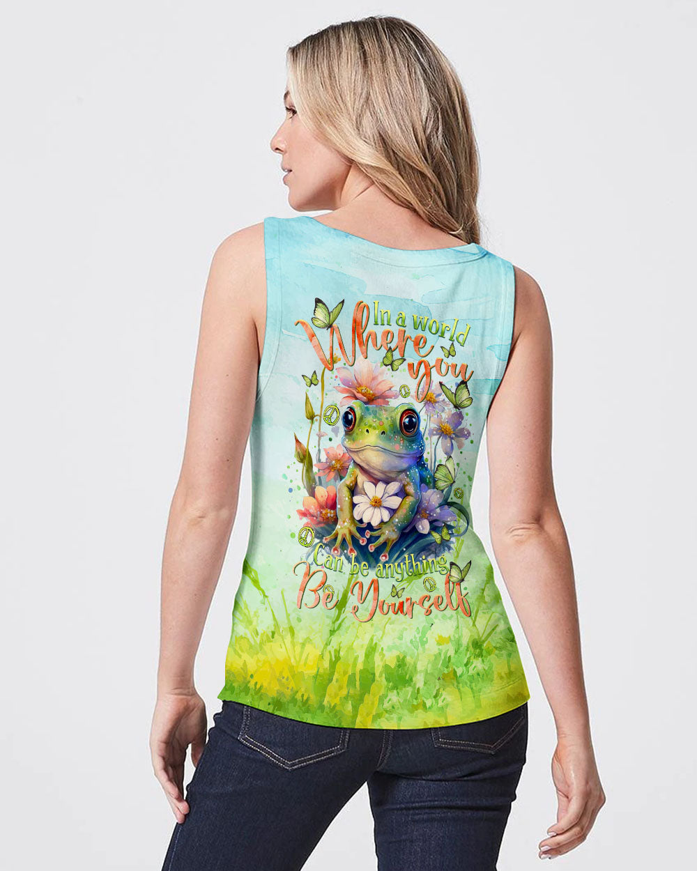 BE YOURSELF FROG ALL OVER PRINT - TLTR2802244