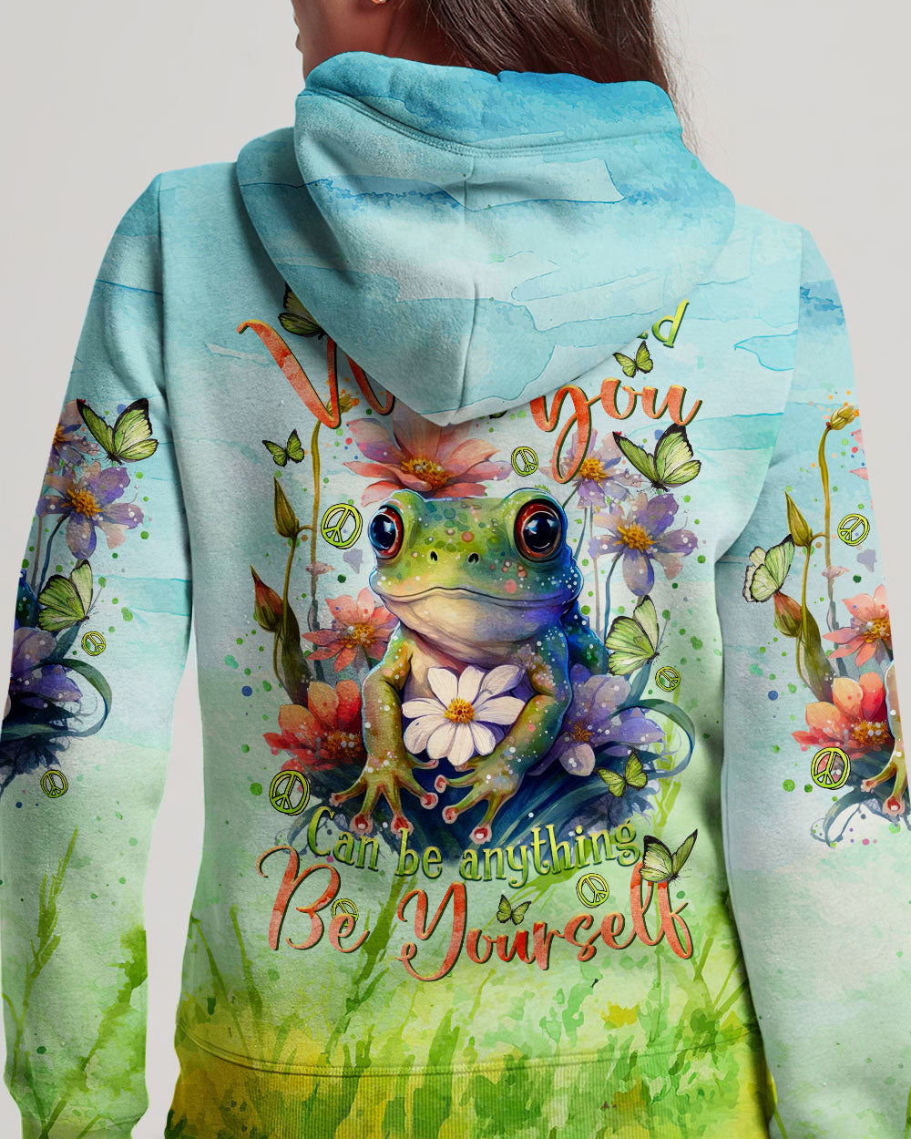 BE YOURSELF FROG ALL OVER PRINT - TLTR2802244