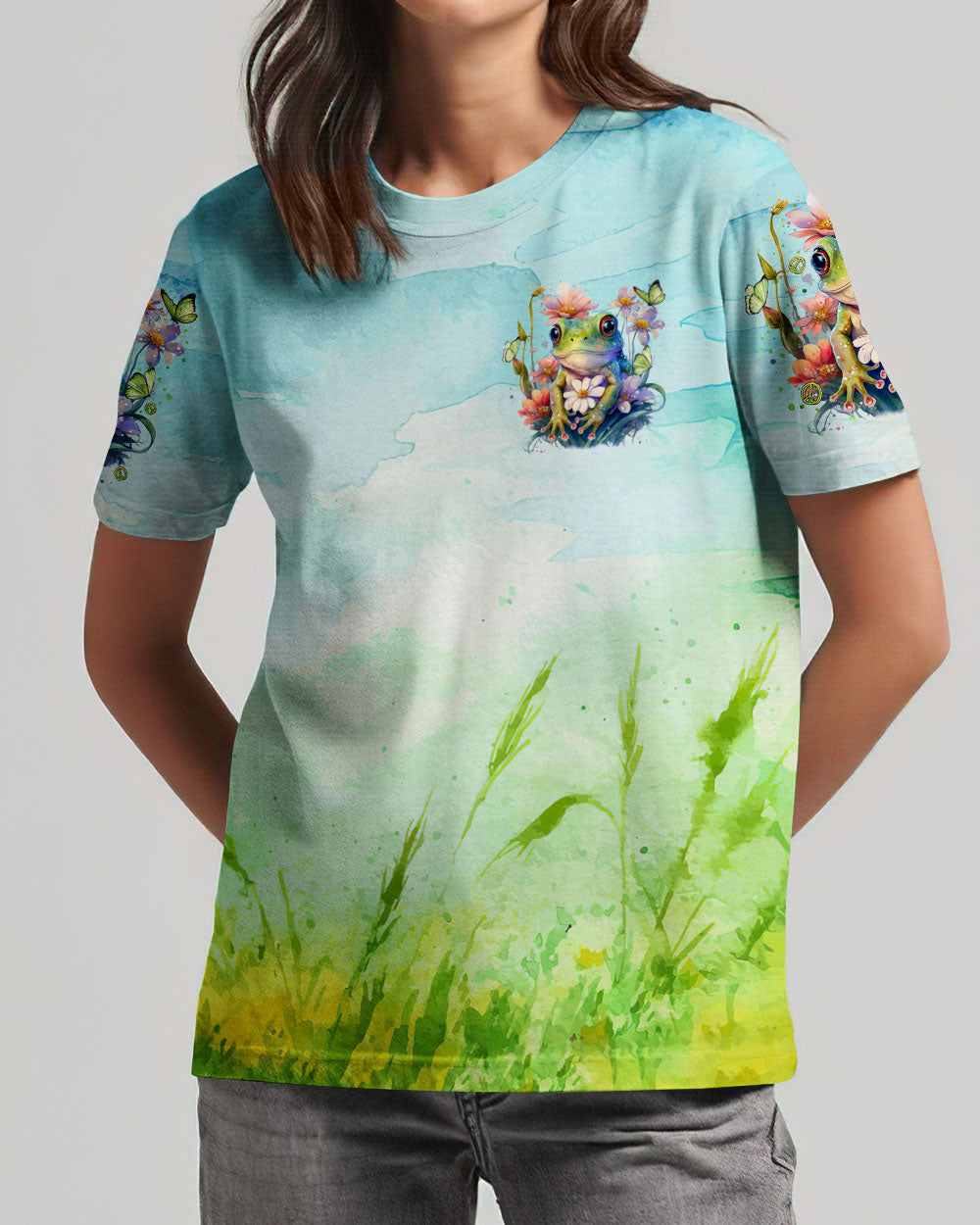 BE YOURSELF FROG ALL OVER PRINT - TLTR2802244