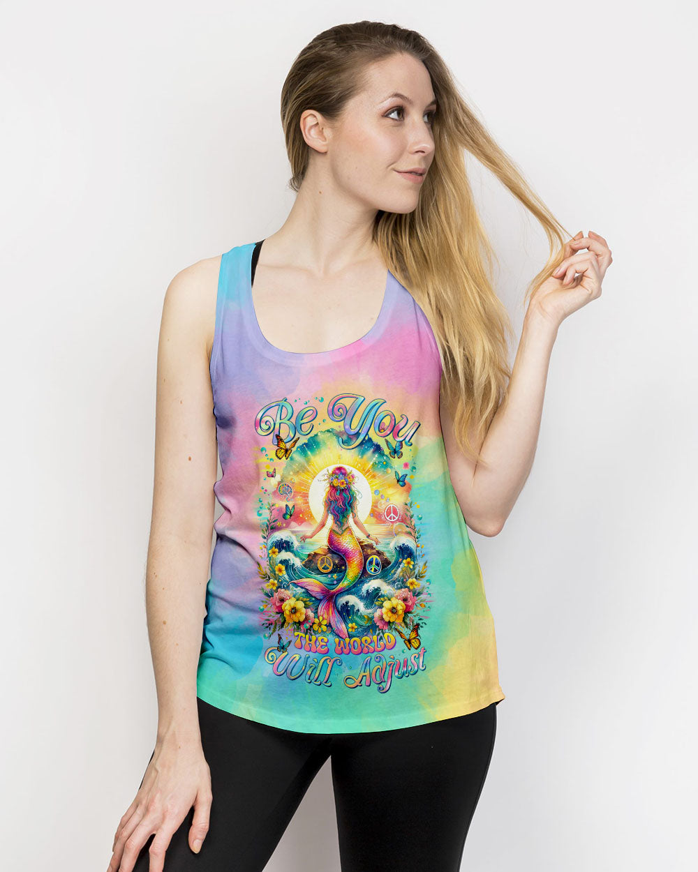 BE YOU THE WORLD WILL ADJUST MERMAID ALL OVER PRINT - TLTR2811233