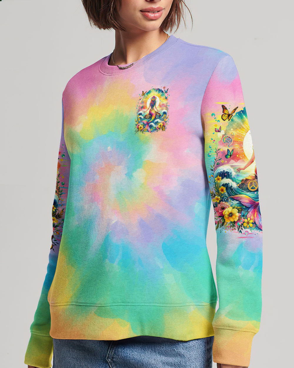 BE YOU THE WORLD WILL ADJUST MERMAID ALL OVER PRINT - TLTR2811233