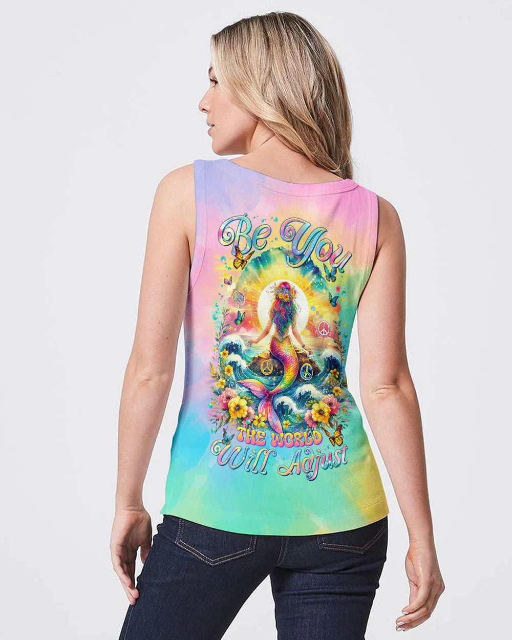 BE YOU THE WORLD WILL ADJUST MERMAID ALL OVER PRINT - TLTR2811233