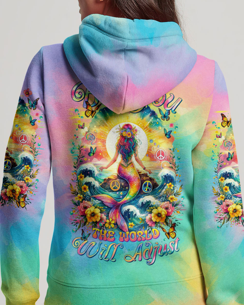 BE YOU THE WORLD WILL ADJUST MERMAID ALL OVER PRINT - TLTR2811233