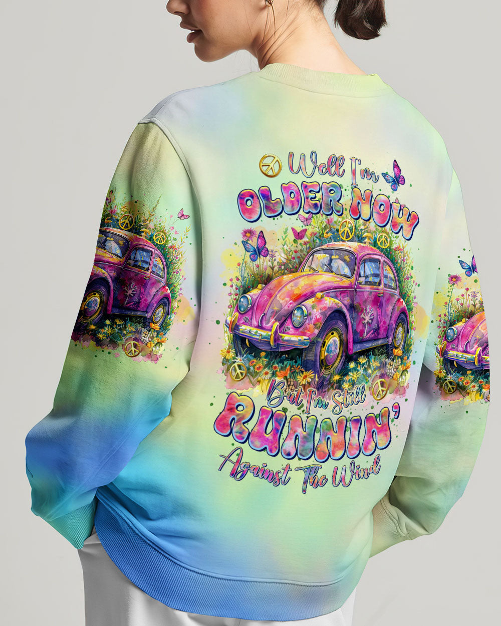 RUNNING AGAINST THE WIND FLORAL CAR ALL OVER PRINT - TLTR2902245