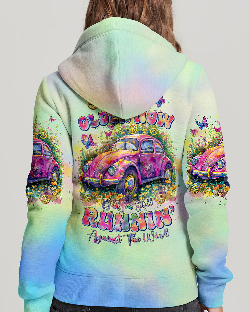 RUNNING AGAINST THE WIND FLORAL CAR ALL OVER PRINT - TLTR2902245