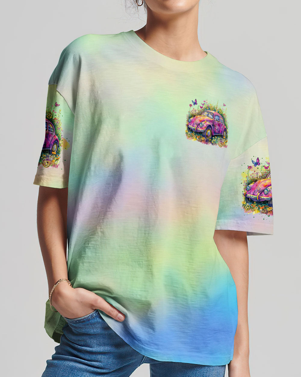RUNNING AGAINST THE WIND FLORAL CAR ALL OVER PRINT - TLTR2902245