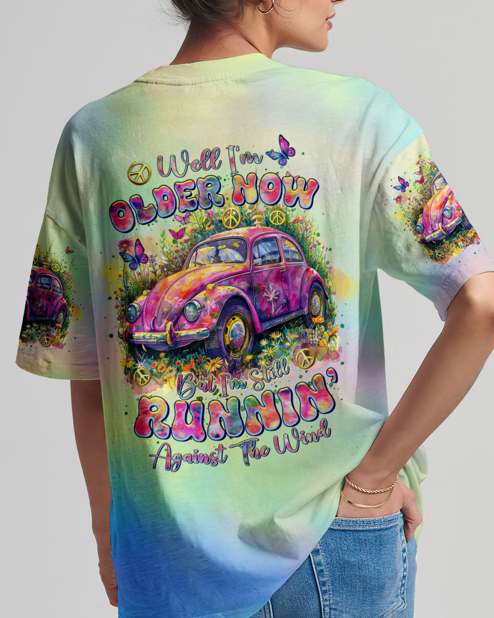 RUNNING AGAINST THE WIND FLORAL CAR ALL OVER PRINT - TLTR2902245