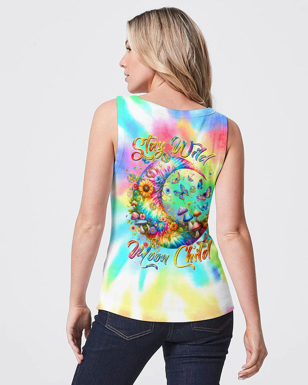 STAY WILD MOON CHILD TIE DYE ALL OVER PRINT - TLTR2911231