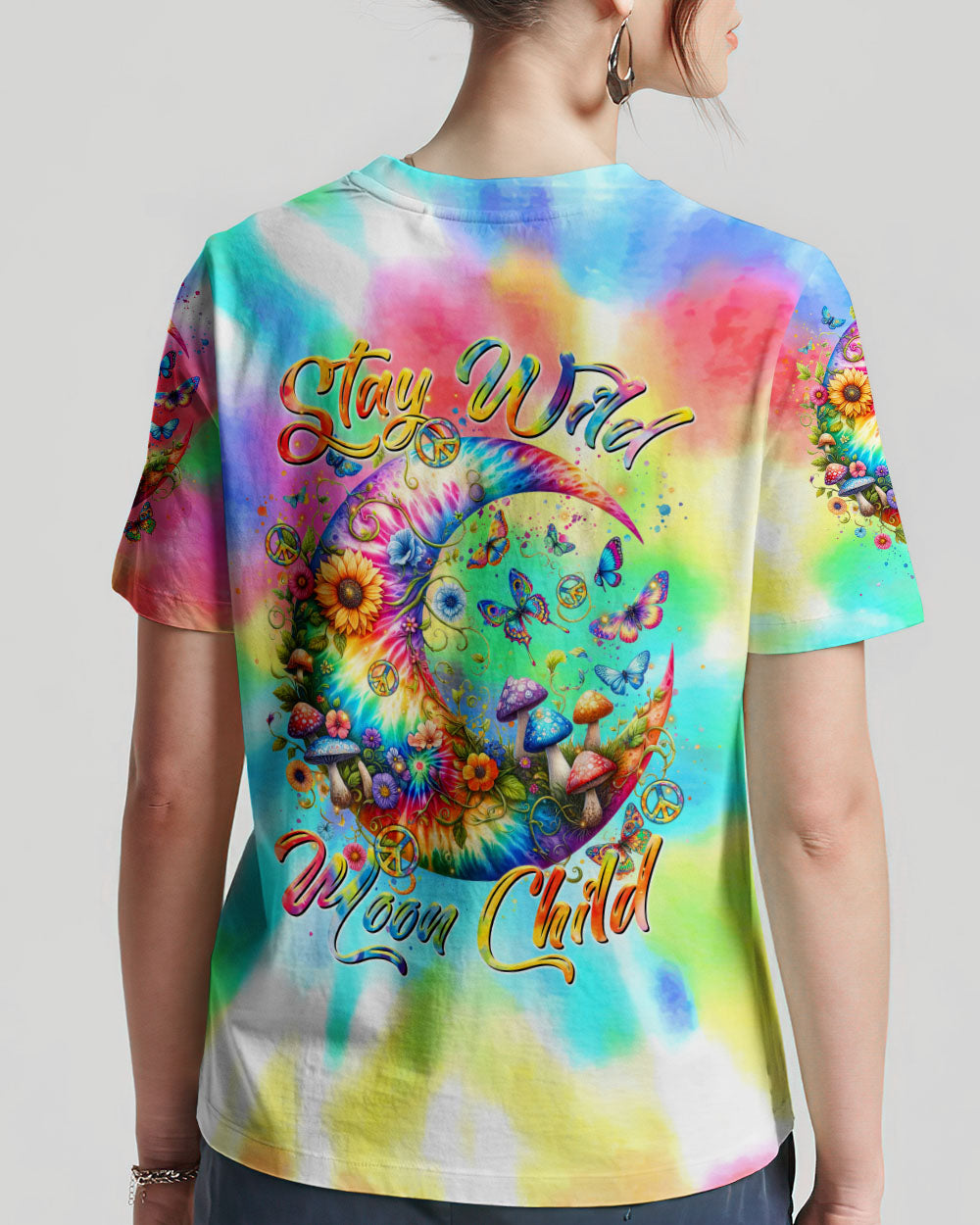 STAY WILD MOON CHILD TIE DYE ALL OVER PRINT - TLTR2911231