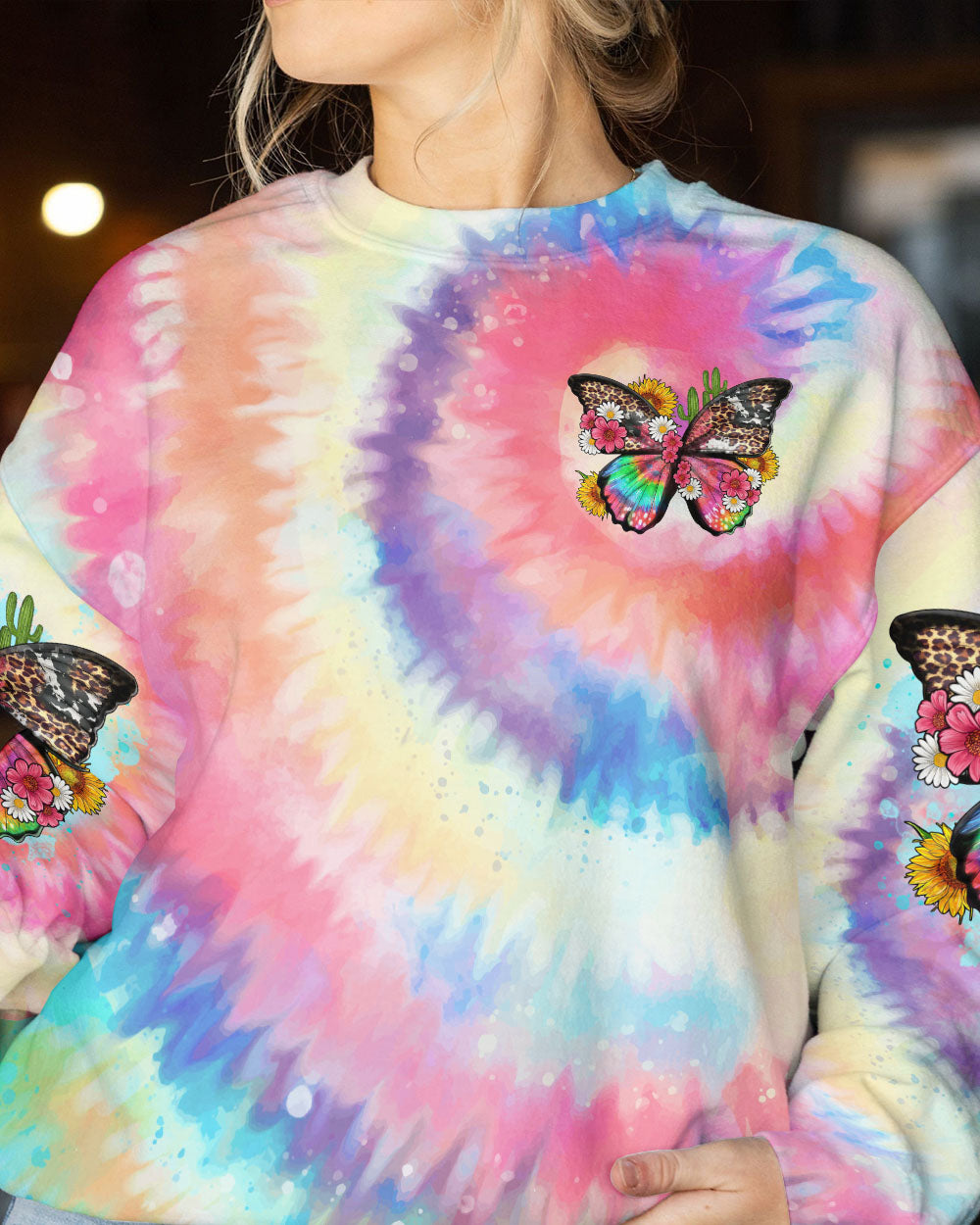 DON'T WORRY BE HIPPIE BUTTERFLY ALL OVER PRINT - TLTR3005232