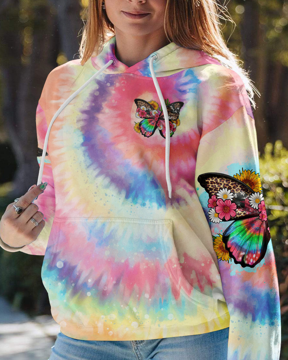 DON'T WORRY BE HIPPIE BUTTERFLY ALL OVER PRINT - TLTR3005232
