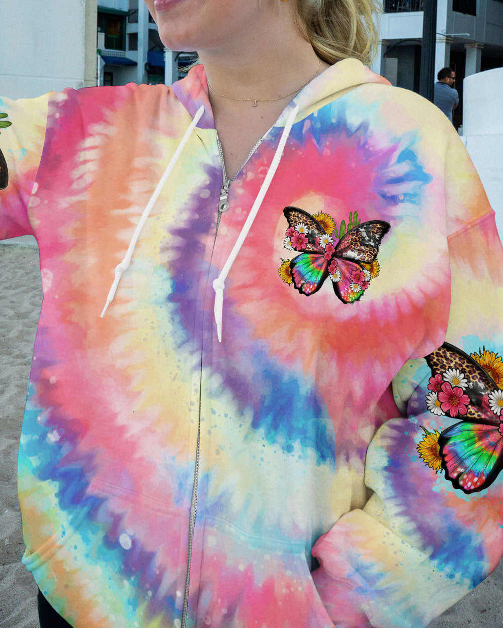 DON'T WORRY BE HIPPIE BUTTERFLY ALL OVER PRINT - TLTR3005232