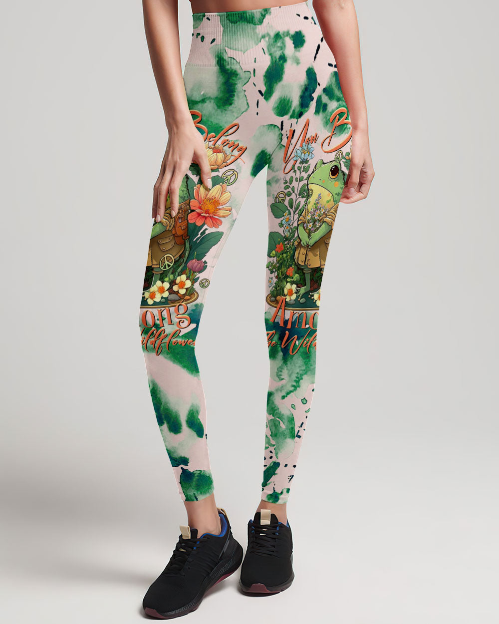 YOU BELONG AMONG THE WILDFLOWERS FROG ALL OVER PRINT - TLTR3008232