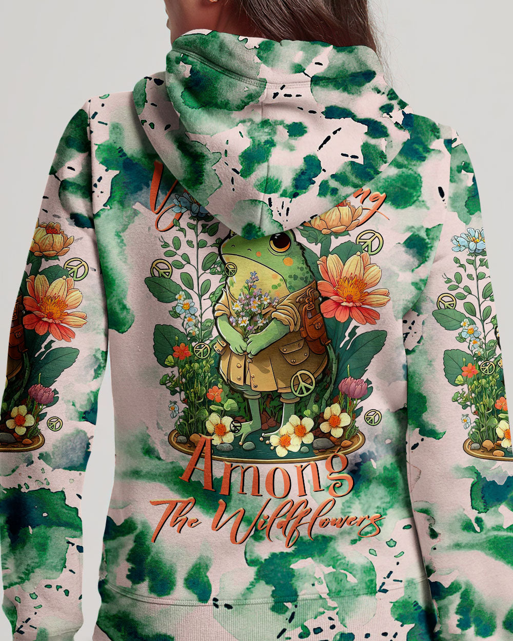YOU BELONG AMONG THE WILDFLOWERS FROG ALL OVER PRINT - TLTR3008232