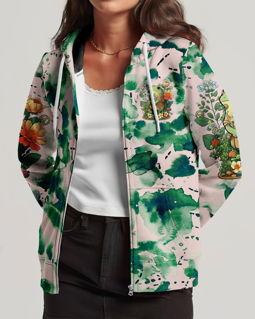 YOU BELONG AMONG THE WILDFLOWERS FROG ALL OVER PRINT - TLTR3008232